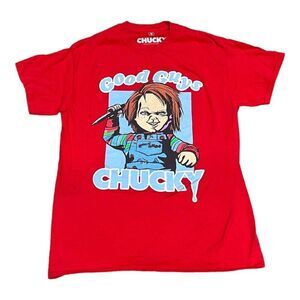 Chucky Good Guys Movie Red T-Shirt  Size M  100% Cotton  Ripple Junction “READ”